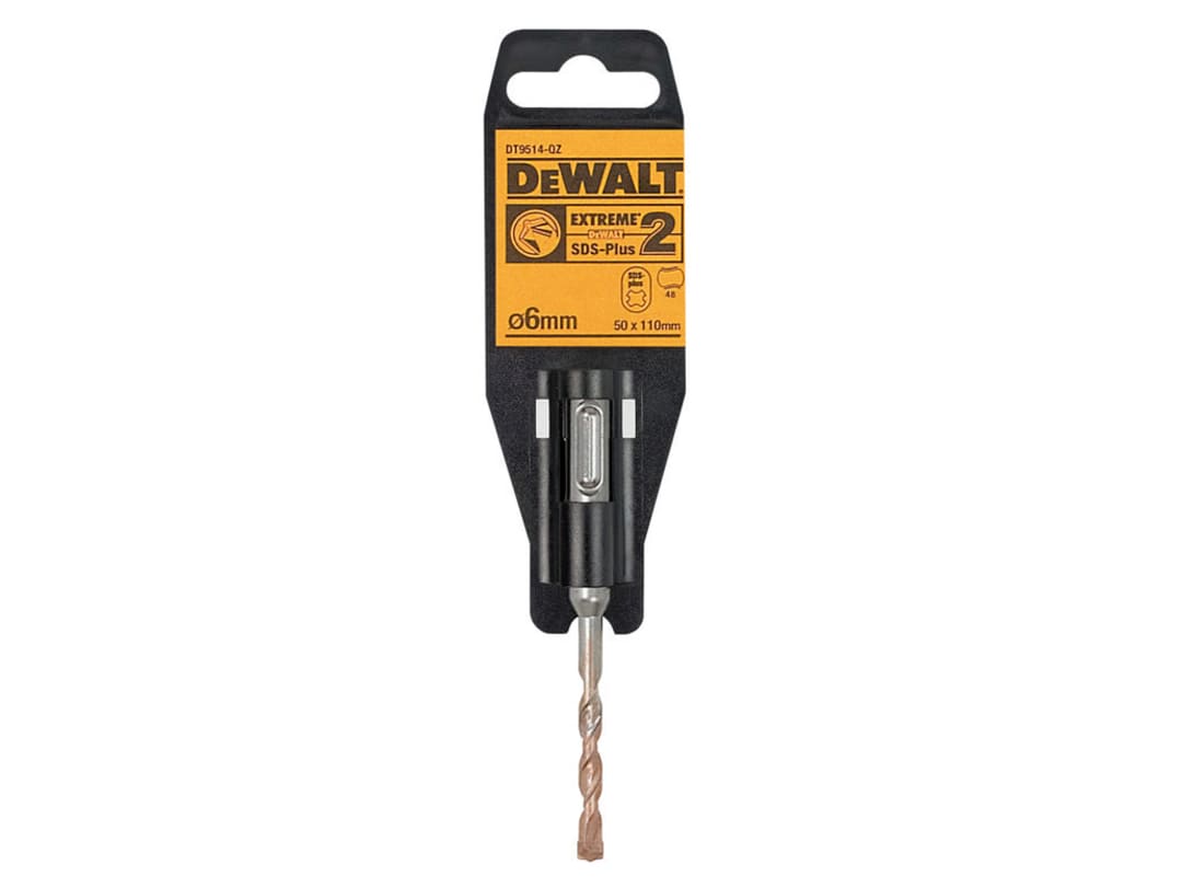 DEWALT Power Tools SDS Plus EXTREME 2® Drill Bit 6 x 110mm DT9514-QZ