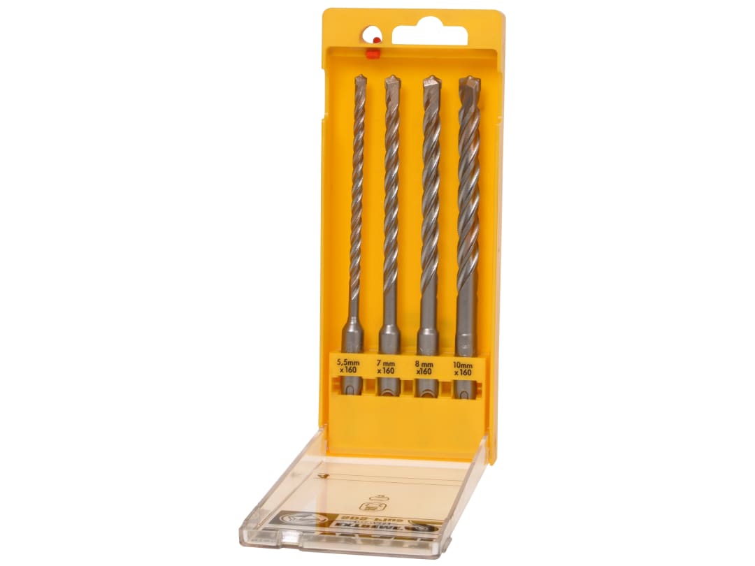 DEWALT Power Tools SDS Plus EXTREME 2® Drill Bit Set, 4 Piece DT9702-QZ