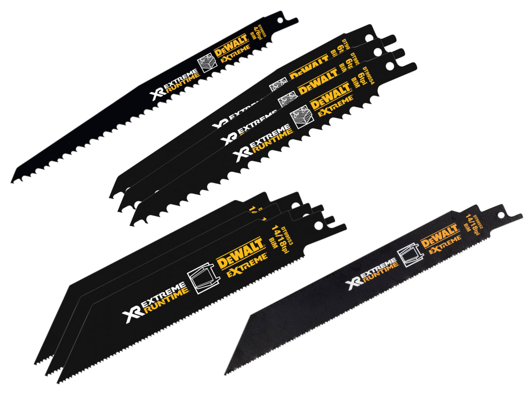 DEWALT Power Tools DT99551 XR Reciprocating Saw Blade Set, 8 Piece DT99551-QZ