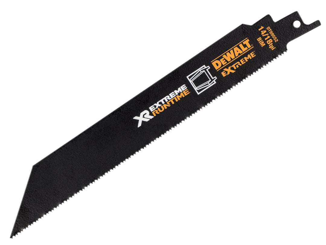 DEWALT Power Tools XR Metal Reciprocating Blade 203mm 14/18 TPI (Pack 5) DT99552-QZ