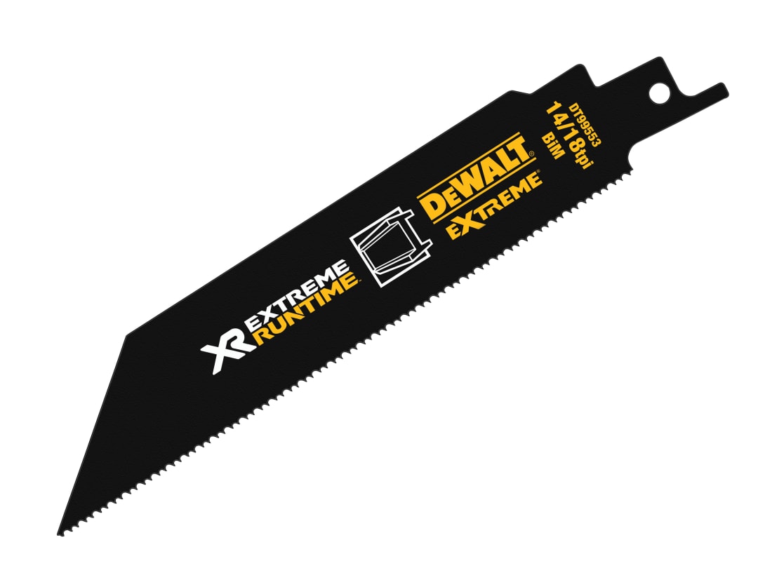 DEWALT Power Tools FlexVolt XR Metal Reciprocating Blade 152mm 14/18 TPI (Pack 5) DT99553-QZ