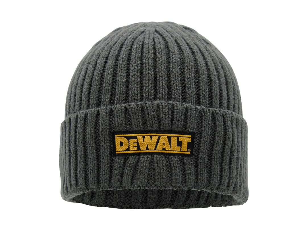 DEWALT Power Tools Indianapolis Grey Knitted Beanie Hat INDIANAPOLIS