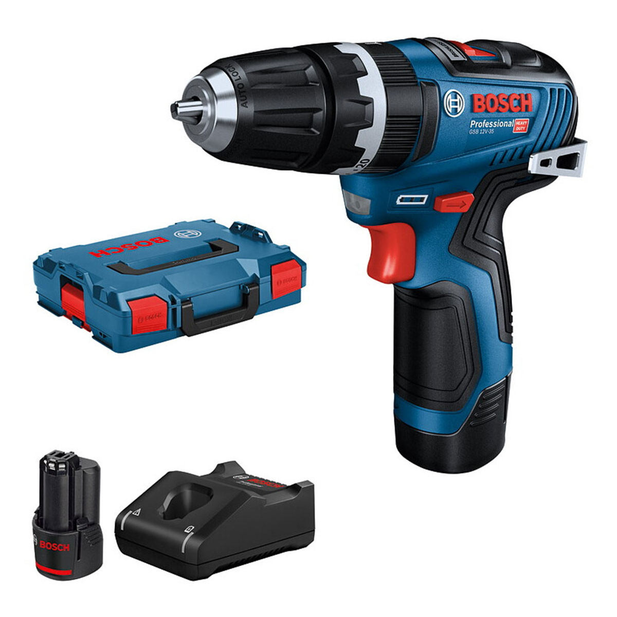 Bosch GSB 12V-35 Professional Combi Drill 12V 2 x 3.0Ah Li-ion 06019J9070