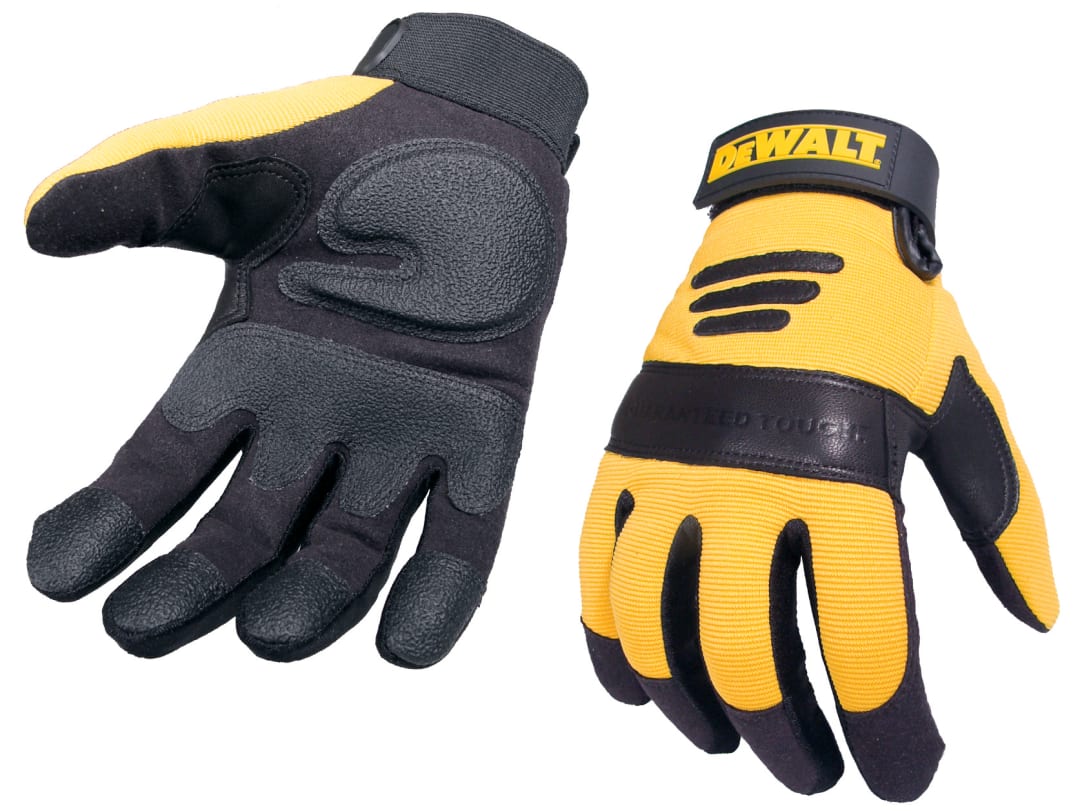 DEWALT Power Tools Synthetic Padded Leather Palm Gloves - Large DPG21L EU