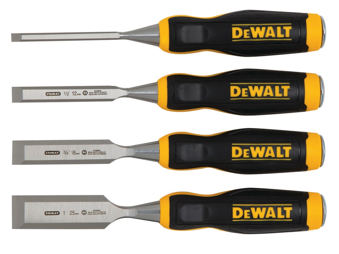 DEWALT Hand Tools Wood Chisel Set, 4 Piece DWHT0-16063