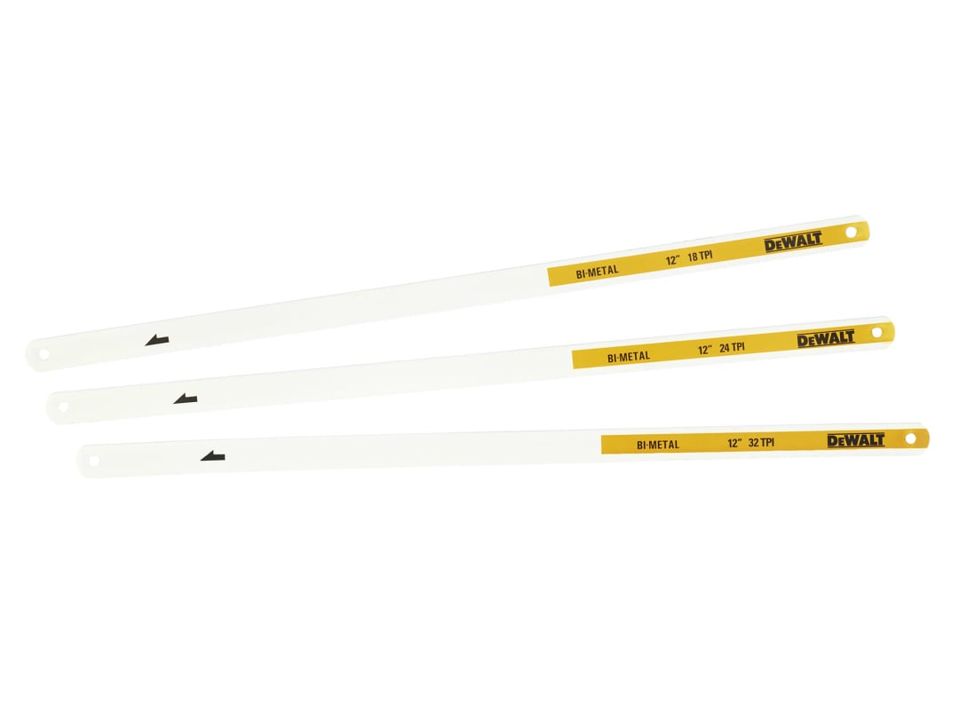 DEWALT Hand Tools Mixed Hacksaw Blade Pack, 3 Piece DWHT0-20558