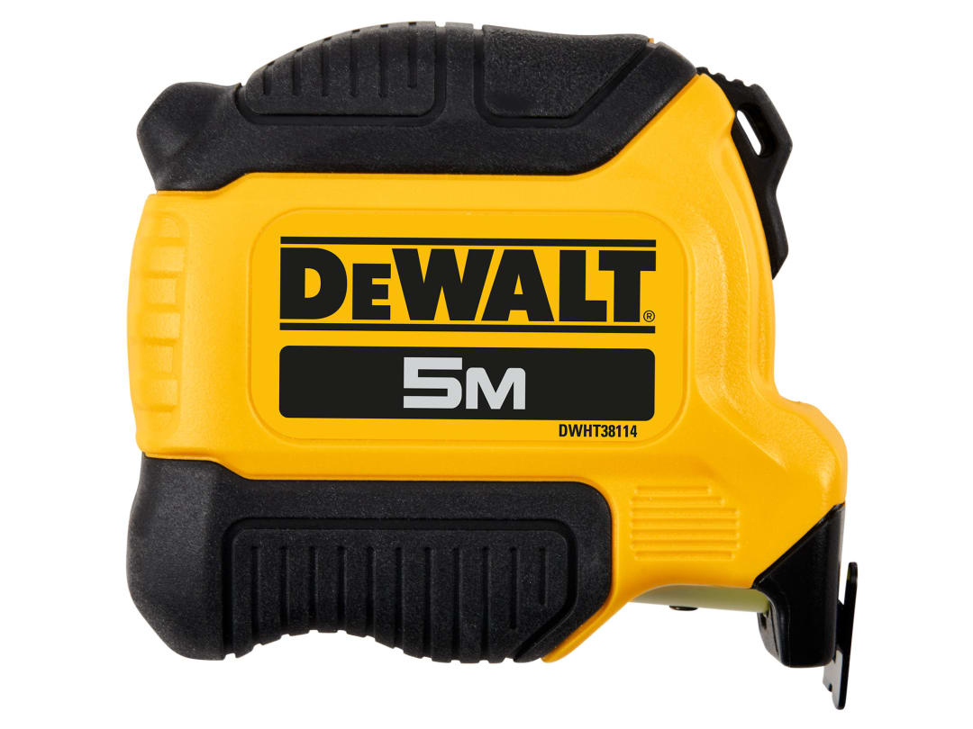 DEWALT Hand Tools Compact Series Tape Measure 5m (Width 28mm) (Metric Only) DWHT38114-0
