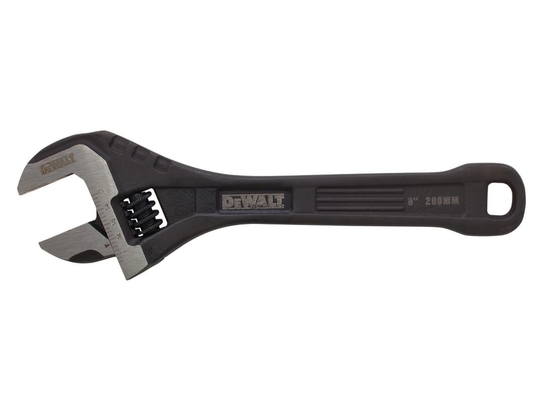 DEWALT Hand Tools All Steel Adjustable Wrench 8in DWHT80267-0