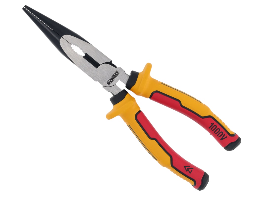 DEWALT Hand Tools VDE Long Nose Pliers 200mm DWHT82804-0