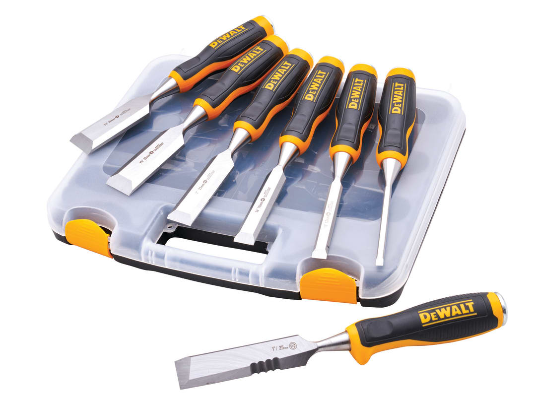 DEWALT Hand Tools DWHT48305 Chisel Set, 6 Piece + Free Chisel Knife DWHT48305-P