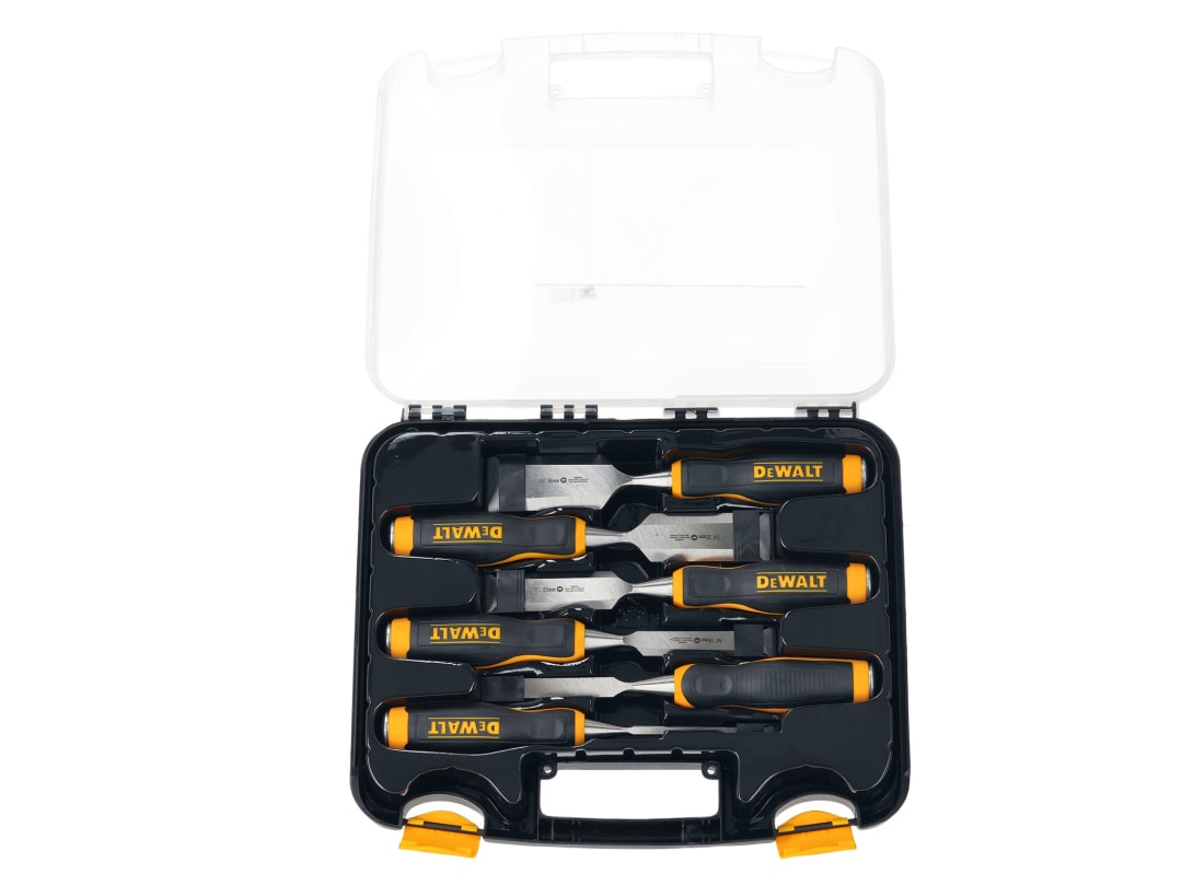 DEWALT Hand Tools Wood Chisel Set, 6 Piece DWHT16852-9