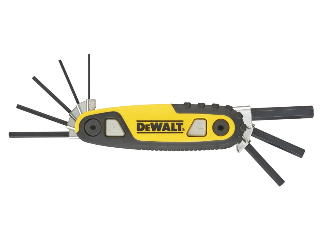 DEWALT Hand Tools Metric Folding / Locking Hex Key Set, 8 Piece DWHT0-70263