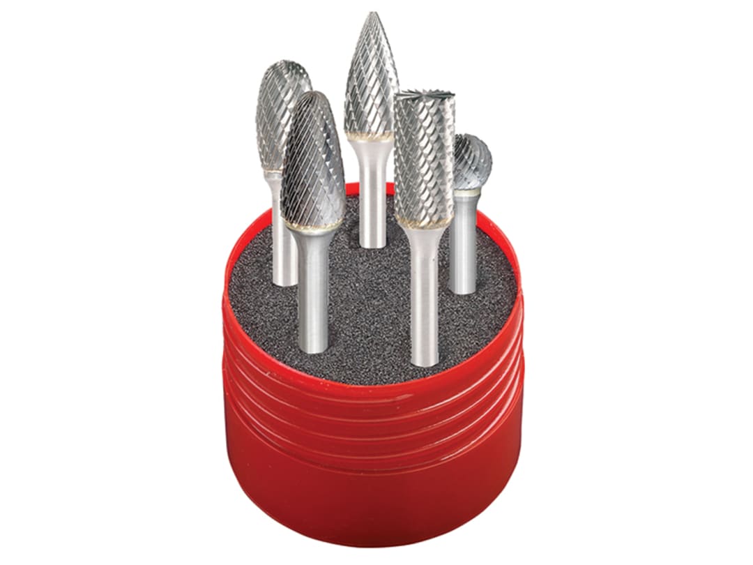 Dormer Solid Carbide Rotary Burr Cylindrical Set 5 Piece P88001