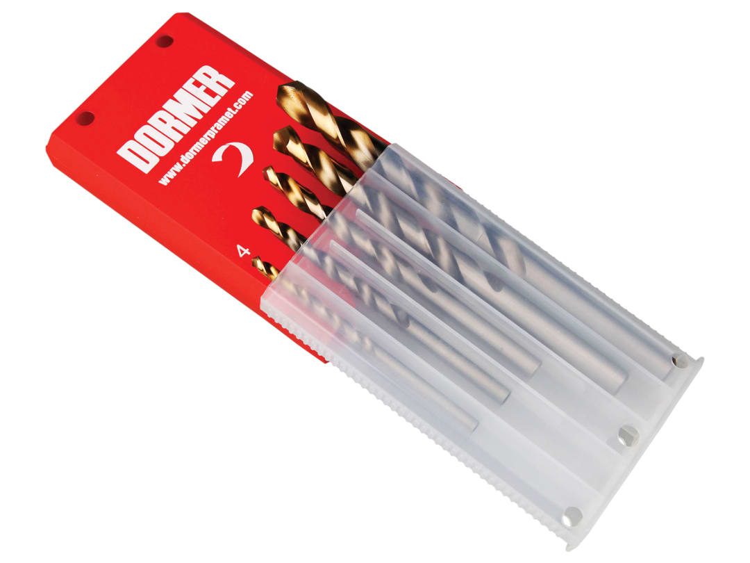 Dormer A08910 Set A002 HSS TiN Coated Jobber Drill Set of 5 4.0-10.0 A08910