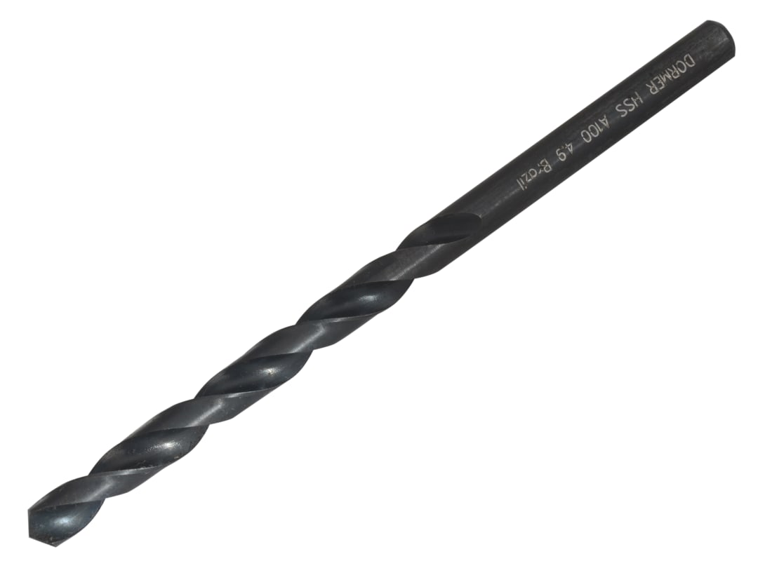 Dormer A100 HSS Jobber Drill Bit 4.90mm OL:86mm WL:52mm A1004.9