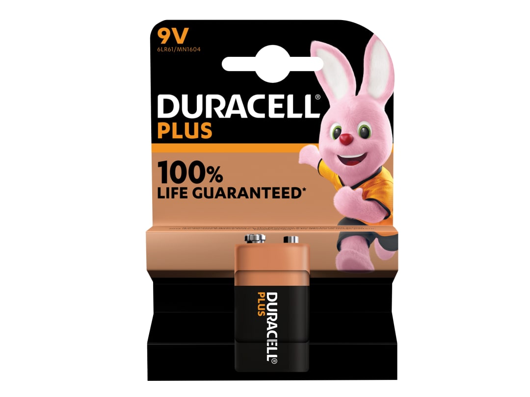 Duracell +100% Plus Power Battery 9V S18717 S18717