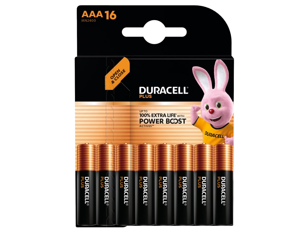 Duracell AAA Cell Plus with Power Boost Batteries (Pack 16) S30950