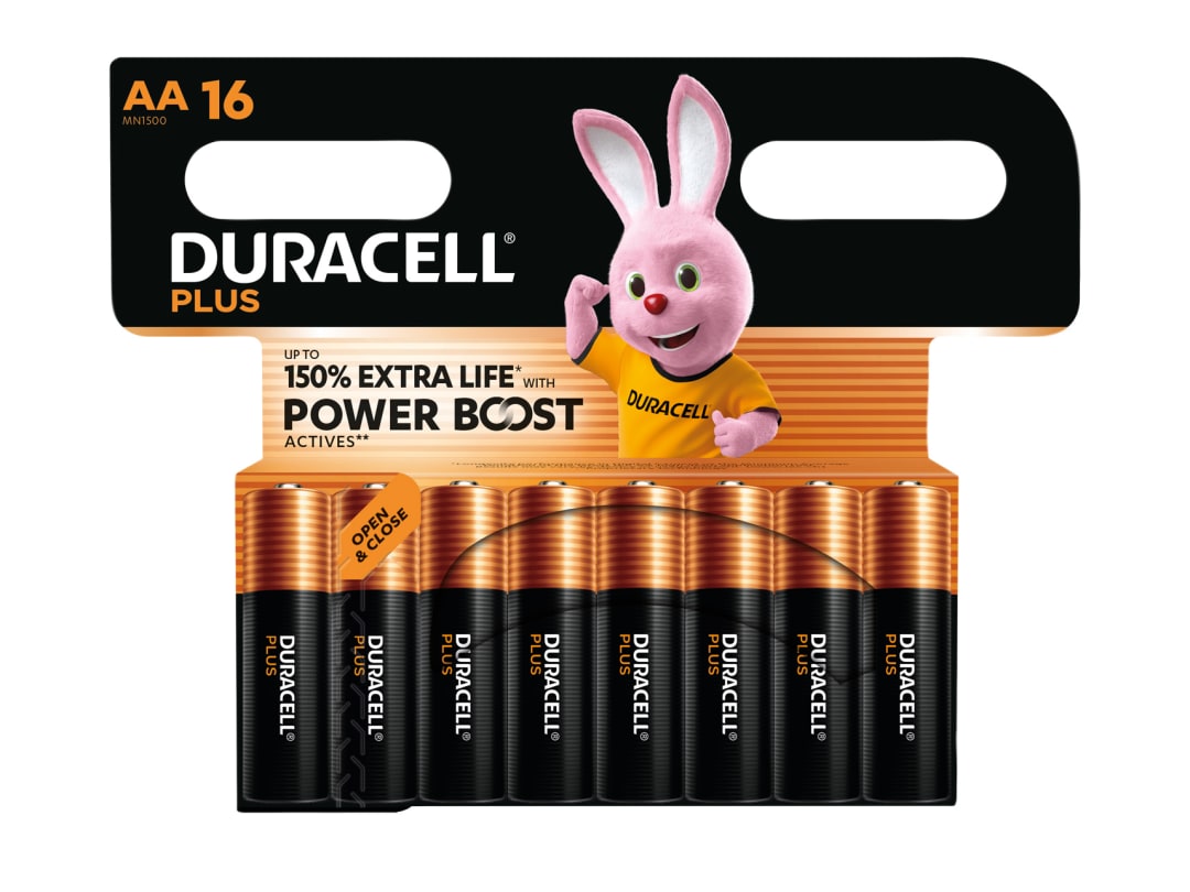 Duracell AA Cell Plus with Power Boost Batteries (Pack 16) S30946