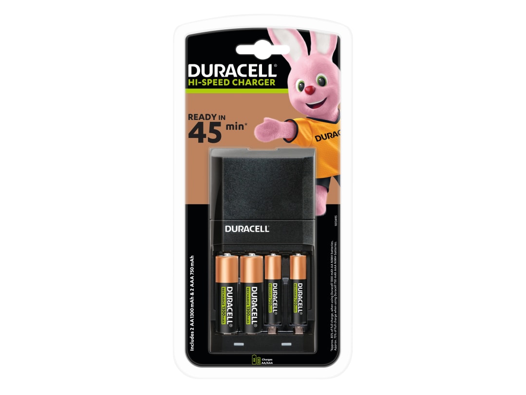 Duracell Hi-Speed Advanced Battery Charger with Batteries S6374