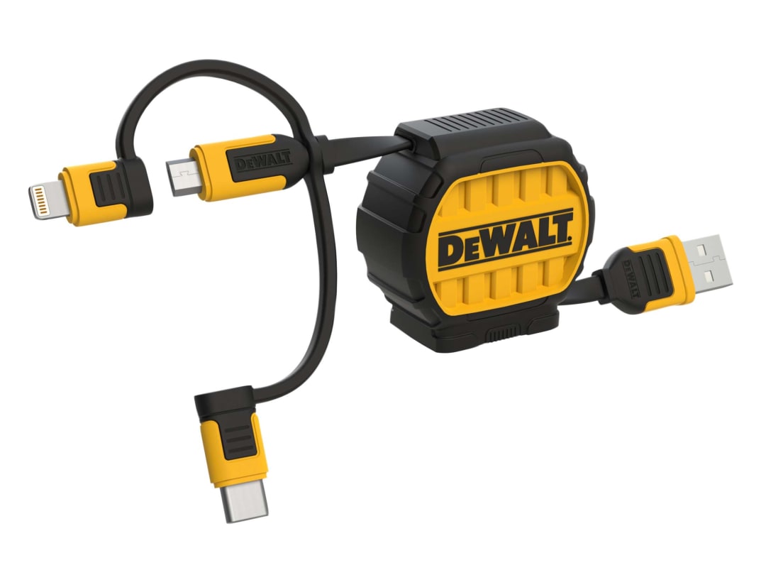DEWALT Telecoms 3-in-1 Retractable Cable 0.9m (3ft) 131 1364 DWG