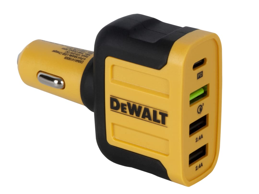 DEWALT Telecoms 4-Port Mobile USB PD Charger 60W 141 9009 DWG