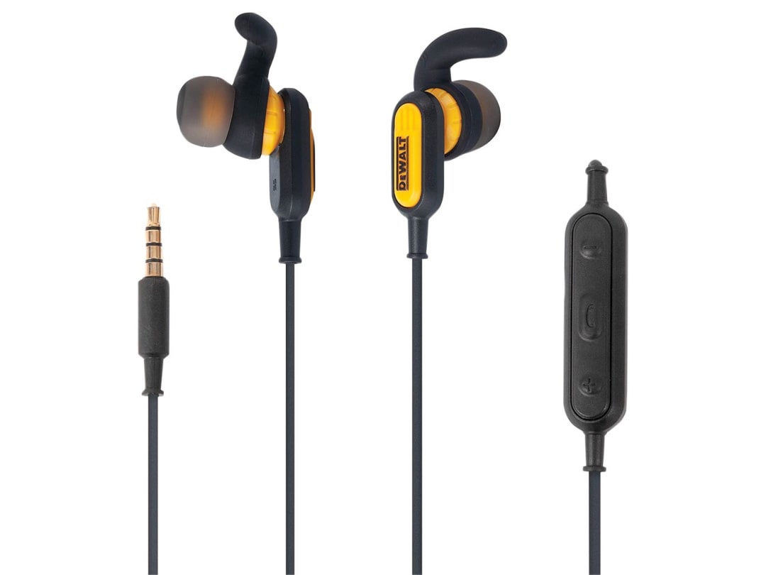 DEWALT Telecoms Jobsite Wired Earphones 190 9032 DWG