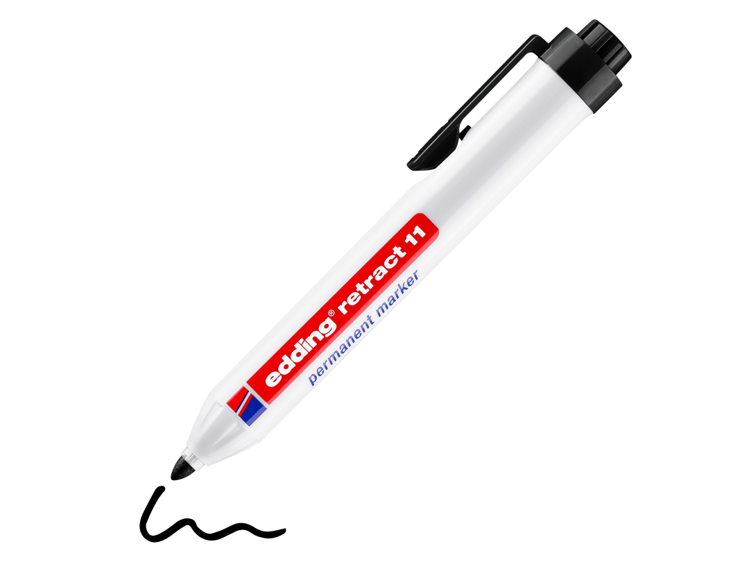 edding Retract 11 Permanent Marker Black 4-11001