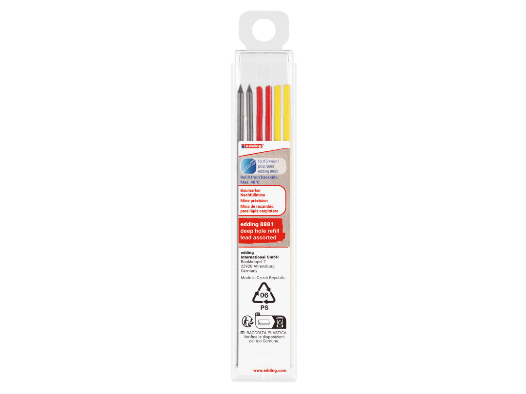 edding 8881 Refill Assorted Lead Set, 6 Piece 4-8881-6999