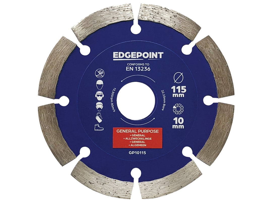 EdgePoint GP10115 General-Purpose Diamond Blade 115mm EDGDBGP10115