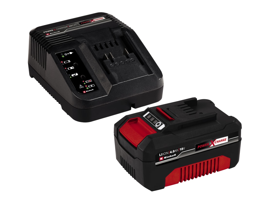Einhell Power X-Change Battery & Charger Starter Kit 18V 1 x 4.0Ah Li-ion 4512042